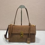 Prada Soft Sound medium suede shoulder bag