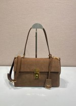 Prada Soft Sound medium suede shoulder bag
