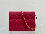 DIOR CARO ZIPPED POUCH WITH CHAIN - Image 4