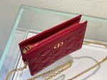 DIOR CARO ZIPPED POUCH WITH CHAIN - Image 7