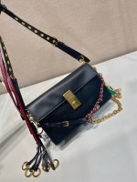Prada Soft Sound small leather shoulder bag with charms - Image 4