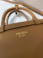 Prada Buckle small leather handbag with double belt - Image 7