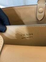 Prada Buckle small leather handbag with double belt - Image 9