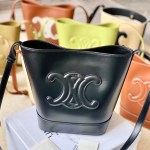 CELINE BUCKET CUIR TRIOMPHE BAG