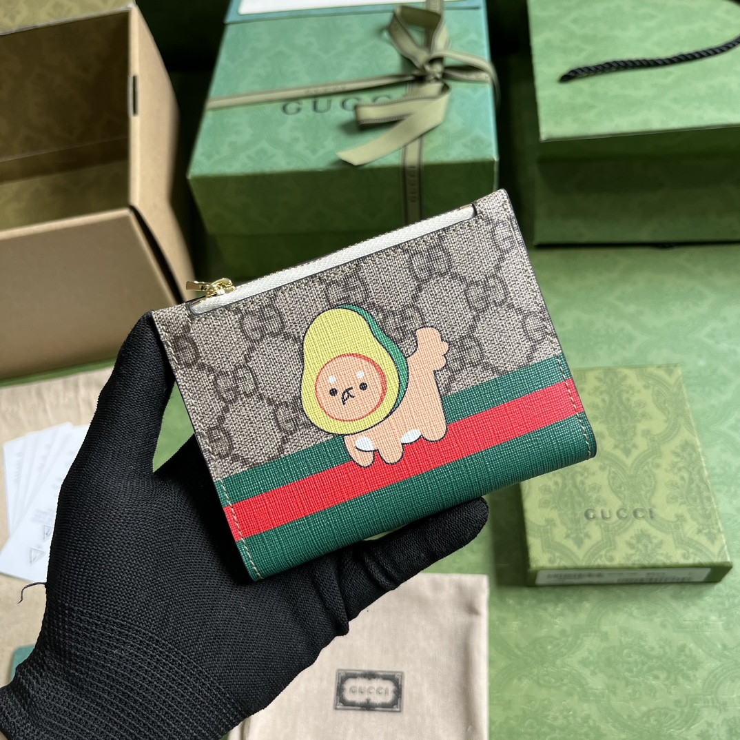 HSC-6AE7D1B3AEEE Gucci ANIMAL PRINT LONG WALLET - Image 1