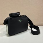 Prada Black Re-nylon And Saffiano Camera Bag - Image 3