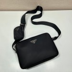 Prada Black Re-nylon And Saffiano Camera Bag - Image 4