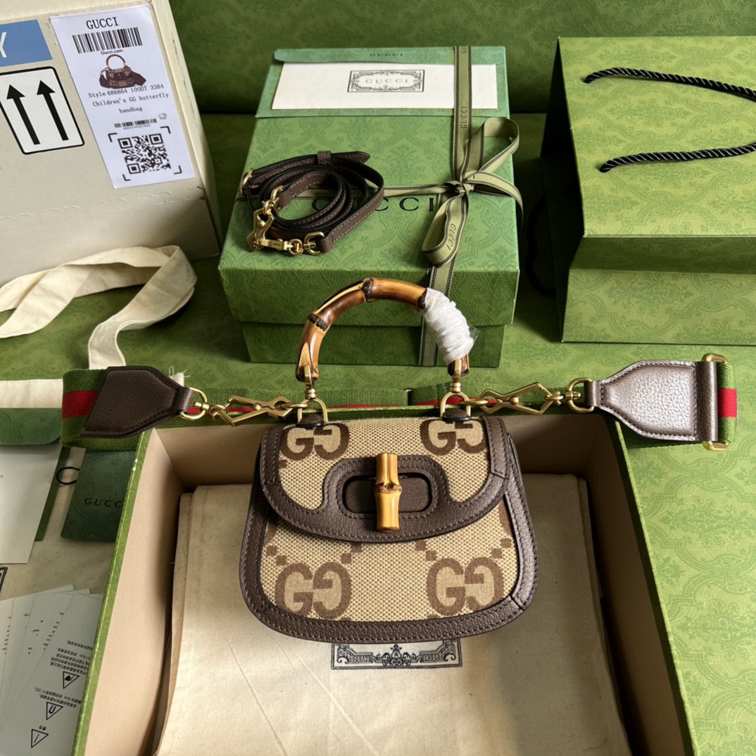 HSC-6F81C8606B0C Gucci Bamboo Handle Bag - Image 1