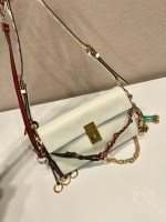 Prada Soft Sound small leather shoulder bag with charms - Image 4