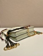 Prada Soft Sound small leather shoulder bag with charms - Image 6