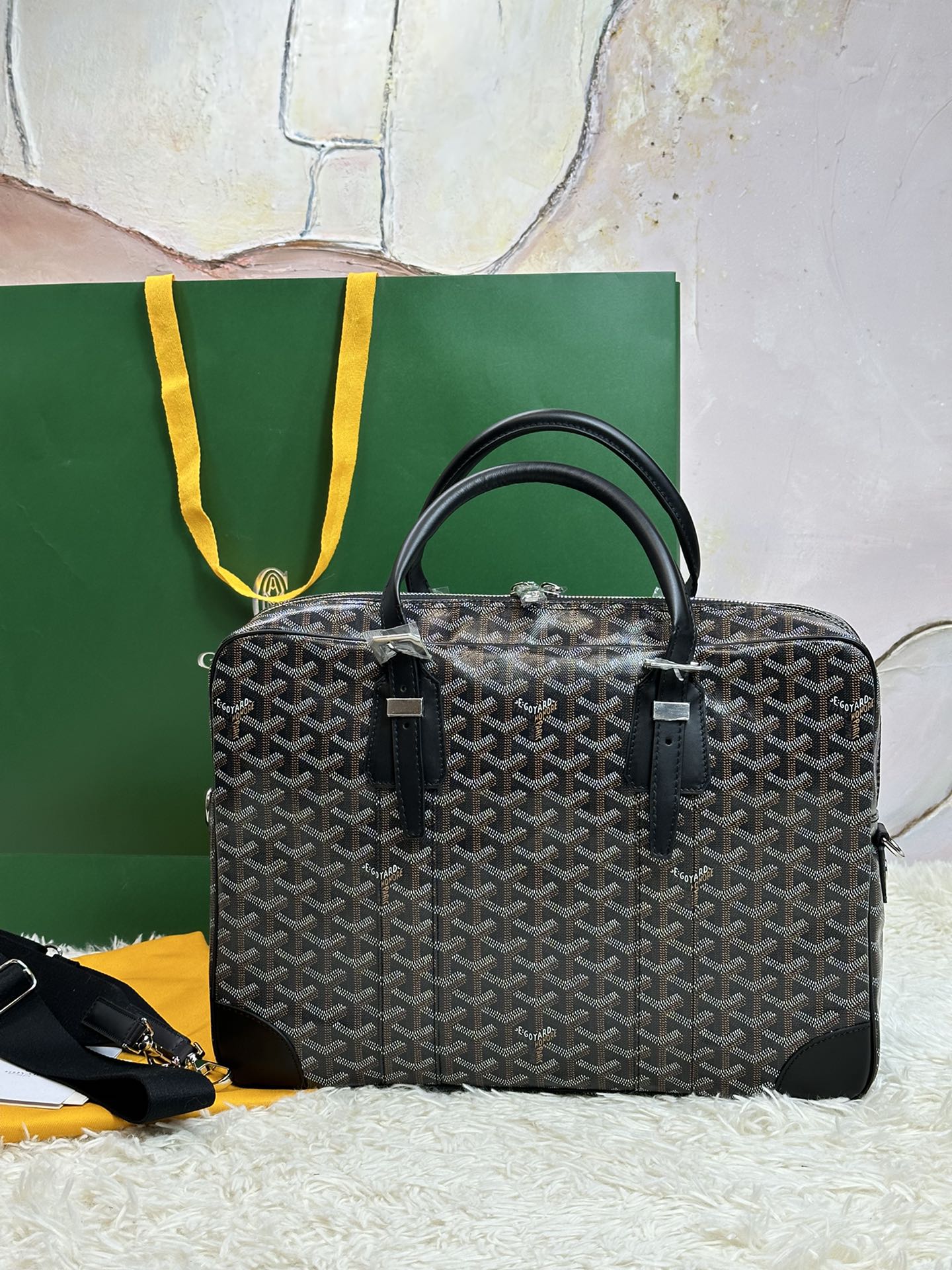 HSC-79FA4ECD9E15 Goyard Ambassade MM Document Case - Image 1