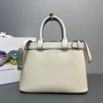 Prada Buckle medium leather handbag with double belt - Image 2