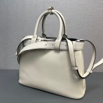 Prada Buckle medium leather handbag with double belt - Image 3