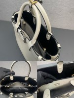 Prada Buckle medium leather handbag with double belt - Image 9
