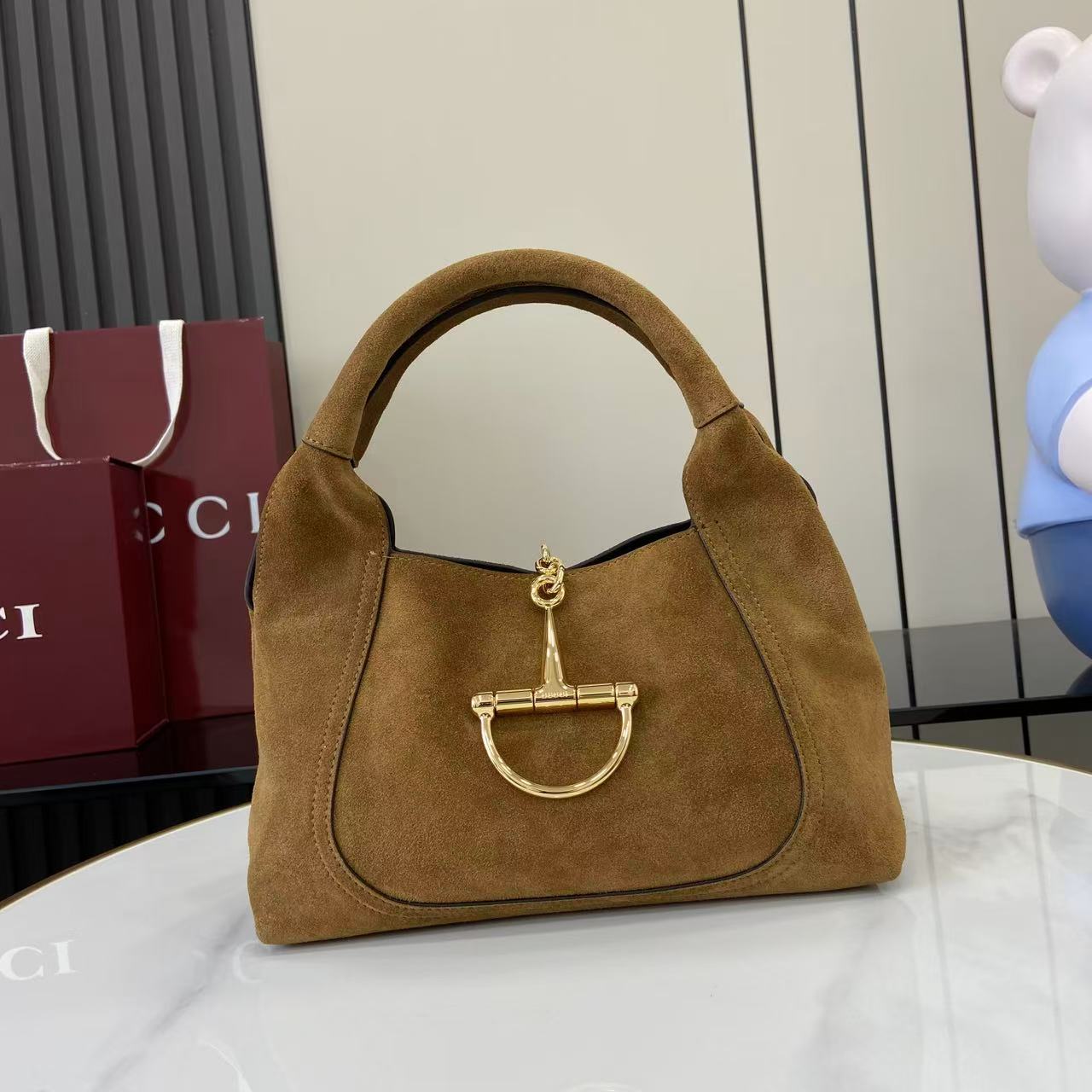 HSC-80228864F009 GUCCI SOFTBIT MEDIUM TOP HANDLE BAG - Image 1