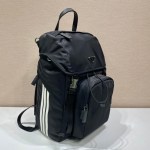 Prada Black Re-nylon And Saffiano Backpack - Image 3