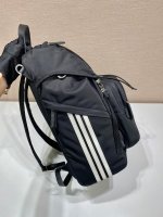 Prada Black Re-nylon And Saffiano Backpack - Image 4