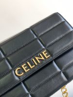 CELINE CHAIN SHOULDER BAG MATELASSE MONOCHROME - Image 5