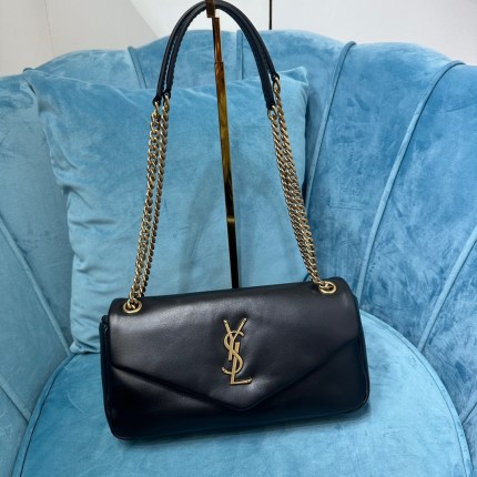 YSL CALYPSO IN PLUNGED LAMBSKIN