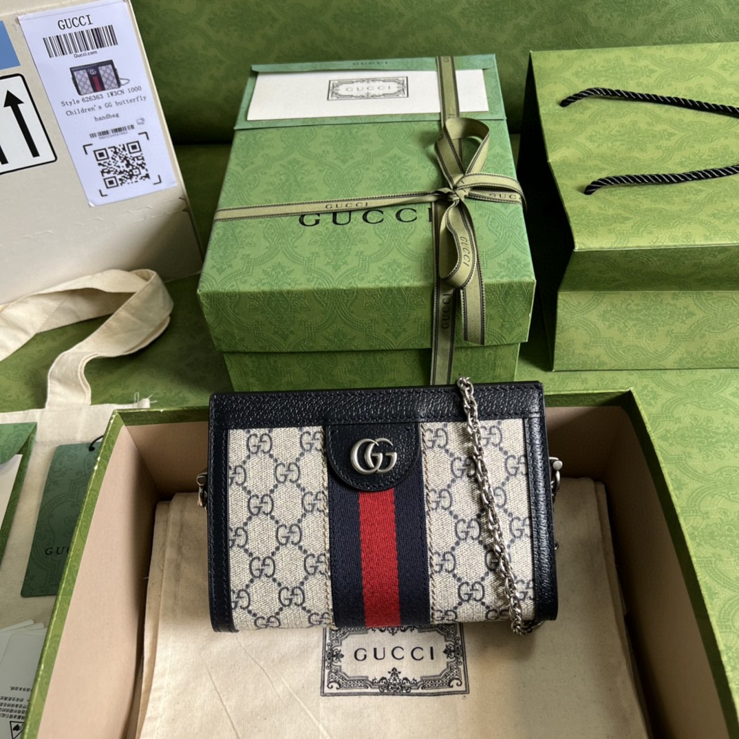 HSC-8C5C7B8D9C73 GUCCI Ophidia mini shoulder bag in GG Supreme canvas - Image 1