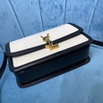 YSL SOLFERINO MEDIUM SATCHEL IN CANVAS AND BOX SAINT LAURENT LEATHER - Image 2