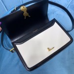 YSL SOLFERINO MEDIUM SATCHEL IN CANVAS AND BOX SAINT LAURENT LEATHER - Image 5