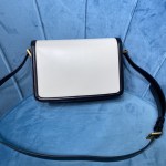 YSL SOLFERINO MEDIUM SATCHEL IN CANVAS AND BOX SAINT LAURENT LEATHER - Image 9