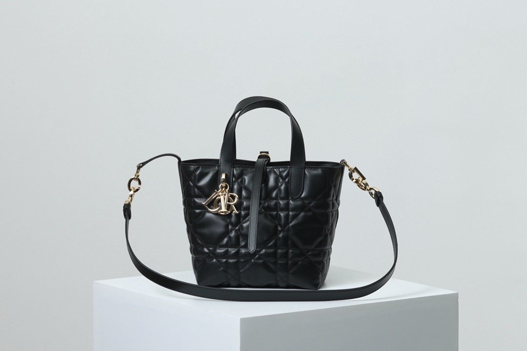HSC-93A07F03C750 Small Dior Toujours Vertical Tote Bag - Image 1