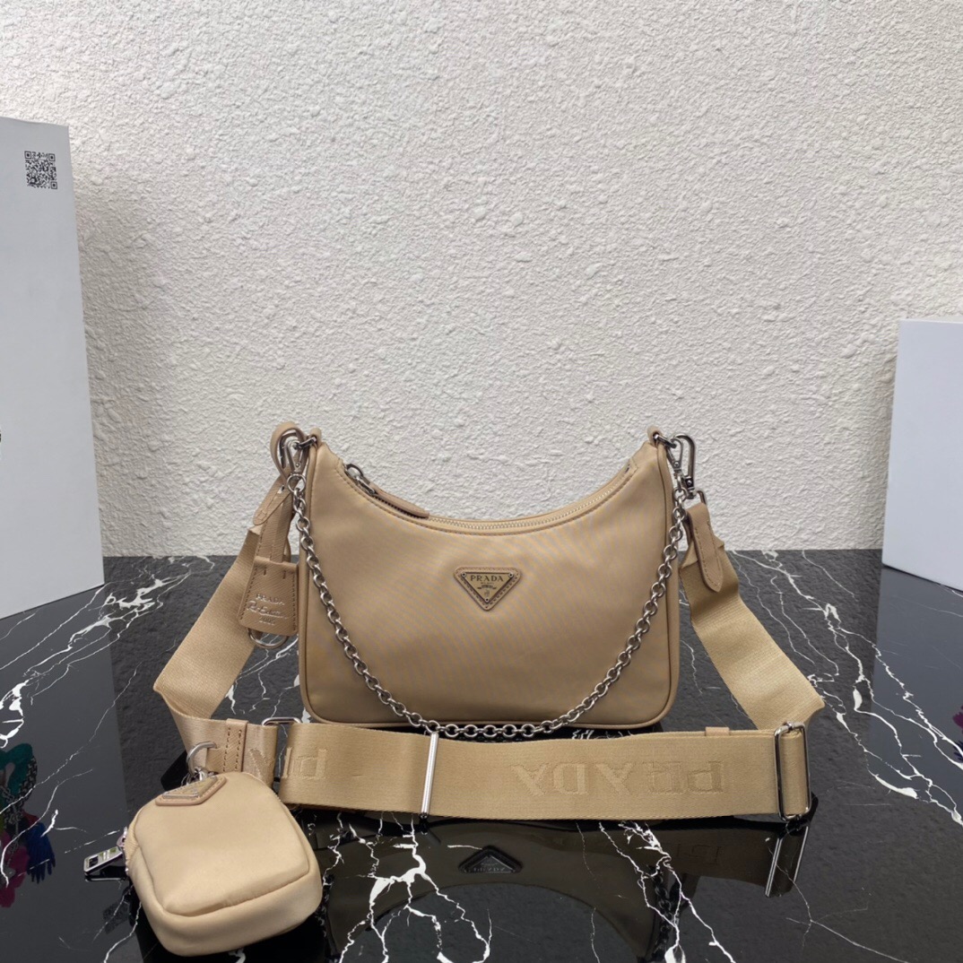 HSC-954290C5A678 Prada Nylon Hobo - Image 1