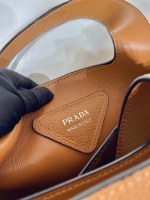 Prada Medium Leather Tote - Image 9