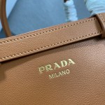 Prada Buckle small leather handbag with double belt - Image 4
