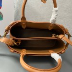 Prada Buckle small leather handbag with double belt - Image 8