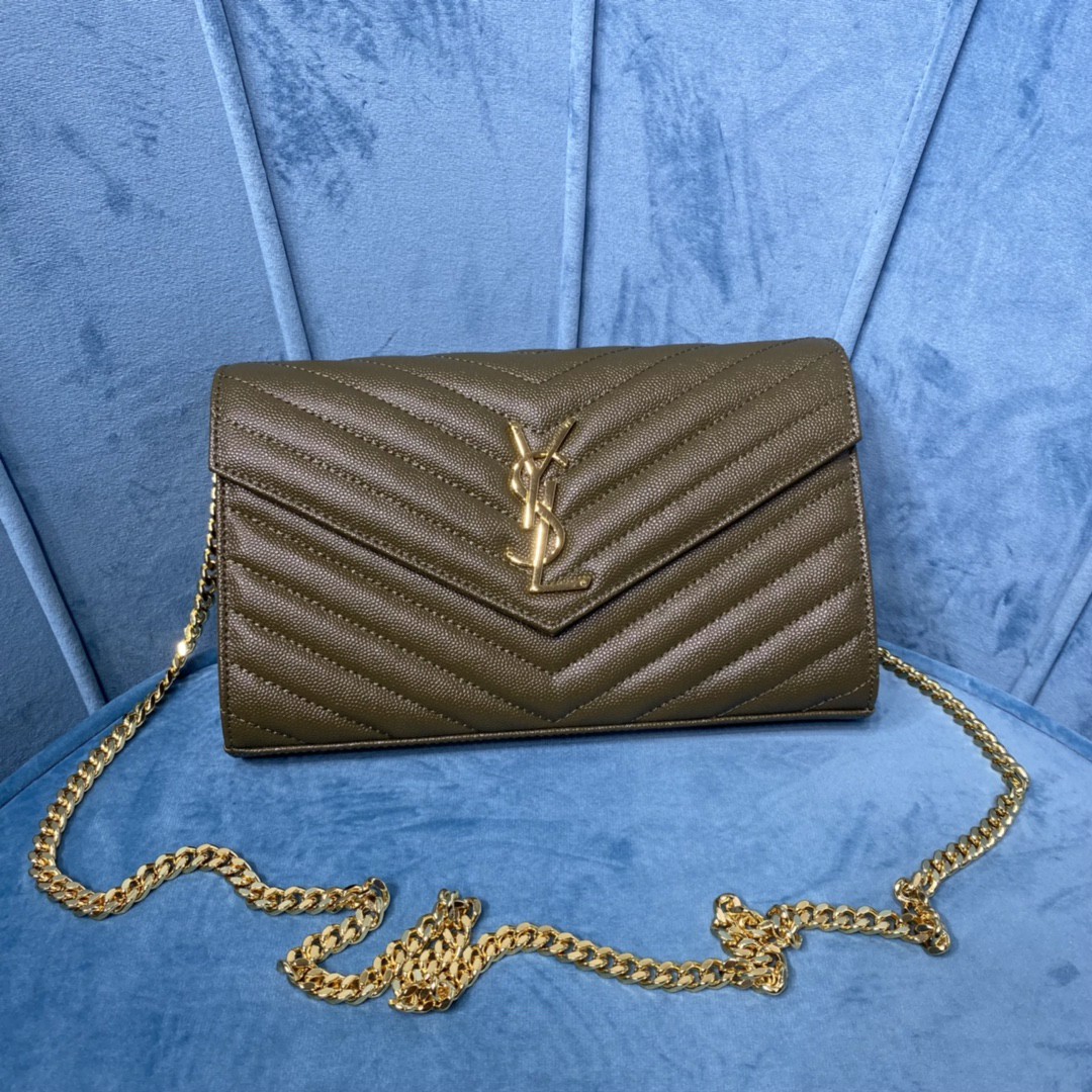 HSC-A33541563BD9 YSL CASSANDRE MATELASSÉ CHAIN WALLET - Image 1