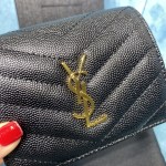 YSL CASSANDRE MATELASSÉ FLAP CARD CASE - Image 7