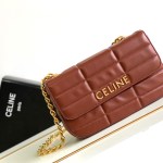 CELINE CHAIN SHOULDER BAG MATELASSE MONOCHROME