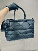 Prada Black Re-nylon Medium Padded Tote - Image 2