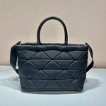 Prada Black Re-nylon Medium Padded Tote - Image 4