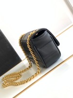 CELINE CHAIN SHOULDER BAG MATELASSE MONOCHROME CELINE IN QUILTED GOATSKIN - Image 2