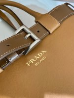 Prada Buckle large leather handbag with belt - Image 7