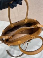 Prada Buckle large leather handbag with belt - Image 8