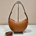 Prada Arqué Leather Shoulder Bag