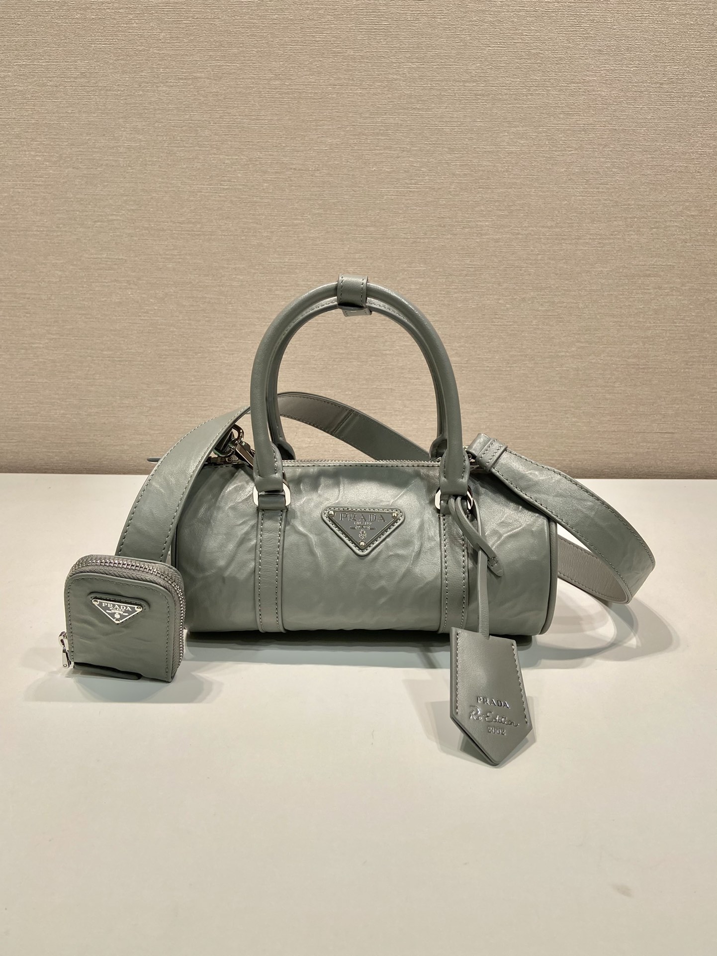 HSC-B91F34EC33F2 Prada Antique Nappa Leather Handbag - Image 1
