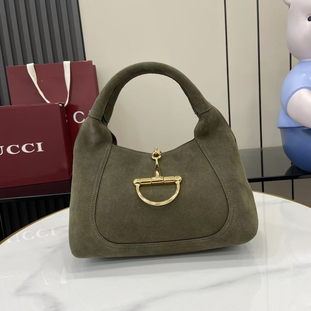 HSC-BA7EB575FCCD GUCCI SOFTBIT MEDIUM TOP HANDLE BAG - Image 1