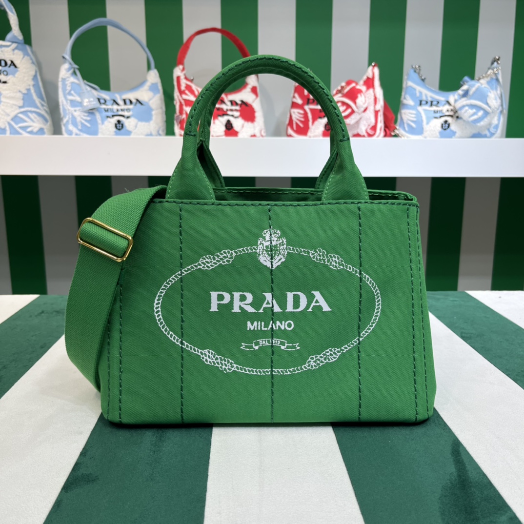 HSC-BA81ED7C2FE0 Prada Canapa Tote Bag - Image 1