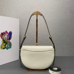 Prada Arqué Leather shoulder bag moon bag - Image 2