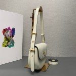 Prada Arqué Leather shoulder bag moon bag - Image 3