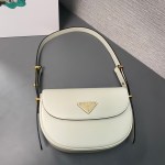 Prada Arqué Leather shoulder bag moon bag - Image 9