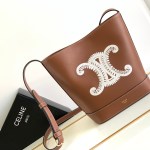 CELINE BUCKET CUIR TRIOMPHE BAG