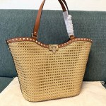 Valentino Raffia Tote Bag