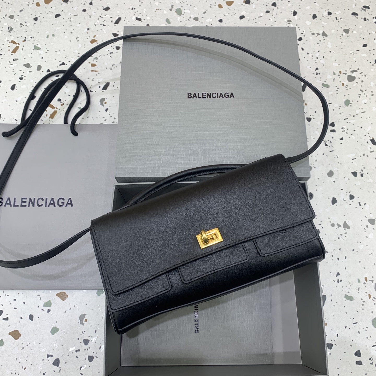 HSC-C1EF73118BEC Balenciaga Small Bel Air Clutch Bag - Image 1